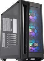 Cooler Master MasterBox MB511 ARGB - ATX PC behuizing met mesh voorkantpaneel, 3 x 120mm geïnstalleerde ventilatoren, glazen zijpaneel, flexibele air flow configuraties - ARGB