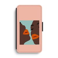 Orange lips: iPhone XS Max Flip Hoesje - thumbnail