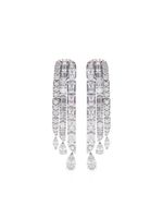 Swarovski boucles d'oreilles pendantes Hyperbola - Argent