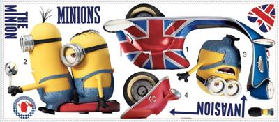 RoomMates muurstickers Minions vinyl 10 stuks RoomMates muurstickers Minions vinyl 10 stuks