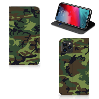 Apple iPhone 11 Pro Hoesje met Magneet Army Dark