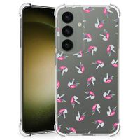 Doorzichtige Silicone Hoesje voor Samsung Galaxy S24 Unicorns