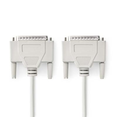 Nedis Seriëlle kabel - D-SUB 25-pins mannelijk - D-SUB 25-pins mannelijk - gemarmerd - 2,00 m - rond - PVC - koper - envelop
