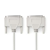 Nedis Seriëlle kabel - D-SUB 25-pins mannelijk - D-SUB 25-pins mannelijk - gemarmerd - 2,00 m - rond - PVC - koper - envelop