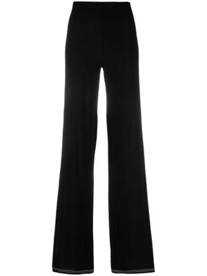 Marine Serre Jeans met contrasterende stiksels - Zwart