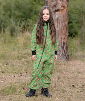 Waterproof Softshell Overall Comfy Parrots Drawings Jumpsuit - thumbnail