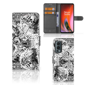 Telefoonhoesje met Naam OnePlus Nord 2 5G Skulls Angel