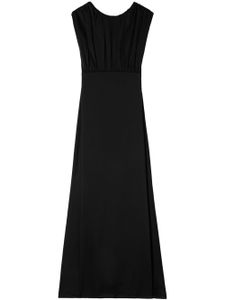 Jil Sander gathered sleeveless gown - Noir