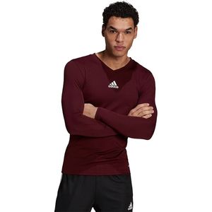 adidas Team Base Shirt - Bescherming en braces - Thermo kleding - Dark Red - maat M