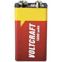 VOLTCRAFT VC-9V-Li-1200mAh 9V Block-batterij Lithium 1200mAh 9V 1st