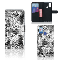 Telefoonhoesje met Naam Alcatel 1S (2021) Skulls Angel