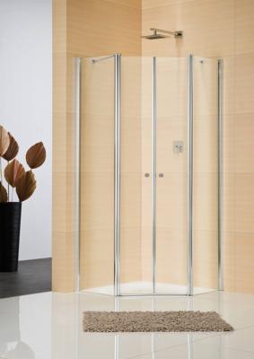 Sealskin Multi-S 4000 Douchecabine Vijfhoekig Gesatineerd Glas 90x195 cm Wit Sealskin Multi-S 4000 Douchecabine Vijfhoekig Gesatineerd Glas 90x195 cm Wit