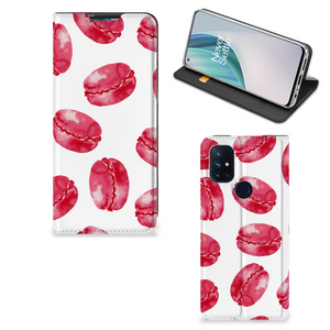 OnePlus Nord N10 5G Flip Style Cover Pink Macarons