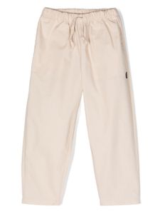 MSGM Kids pantalon en coton à coupe ample - Tons neutres