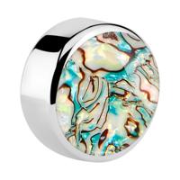 Disc for 1.6mm pins met Mother Of Pearl Design Chirurgisch staal 316L Balletjes, staafjes en meer