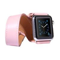 Kakapi Double Strap bandje - Roze - Compatible met Apple watch 38mm / 40mm / 41mm / 42mm - Compatible Apple watch bandjes