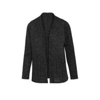 Cassis fijngebreid vest met glitters antraciet