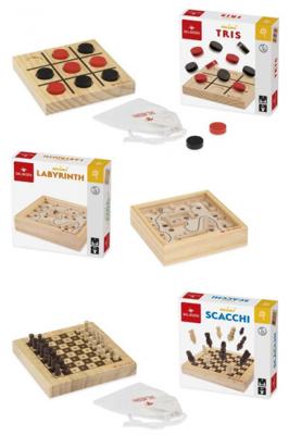 Dal Negro spellenset hout/karton blank 8 delig