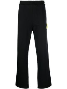 BARROW pantalon de jogging en coton à patch logo - Noir