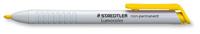 STAEDTLER 768N Lumocolor niet-permanent omnichroom droogmarkers wateroplosbaar, 3,0mm, geel