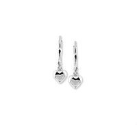 TFT Oorhangers Hart Zilver Glanzend 6.5 mm x 6.5 mm - thumbnail