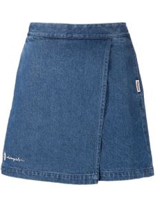 CHOCOOLATE short en jean à logo brodé - Bleu