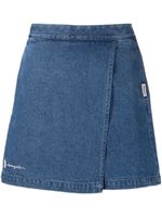 CHOCOOLATE short en jean à logo brodé - Bleu