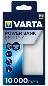 Varta Energy 10000 powerbank Lithium-Polymeer (LiPo) 10000 mAh Zwart, Wit