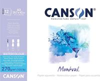 Montval blok eenzijdig gelijmd, DIN A3 cm, 12 vellen, 270 g/m²