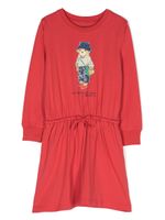 Ralph Lauren Kids robe courte à imprimé Polo Bear - Rouge - thumbnail