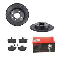 Remmenset, remschijf BREMBO, Remschijftype: Gespleten, Inbouwplaats: Achteras: , u.a. für Alfa Romeo, Fiat, Lancia - thumbnail