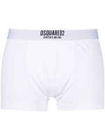 DSQUARED2 boxer à taille à logo - Blanc