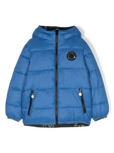 Stella McCartney Kids doudoune réversible à capuche - Bleu