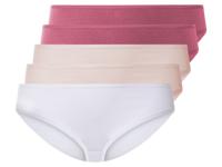 esmara 5 dames slips (XXL (52/54), Rood/lichtroze/wit) - thumbnail