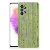 Samsung Galaxy A73 5G Bumper Hoesje Green Wood