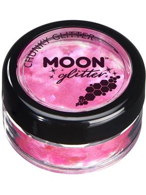 Moon Glitter Zeshoekjes Pink