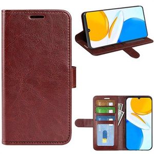 Honor X7 Wallet Case met Magnetische Sluiting - Bruin