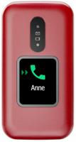 Doro 2880 - Eenvoudige Senioren Klaptelefoon Met Extern Display - 4G - Rood/Wit