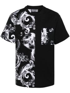 Versace Jeans Couture t-shirt en coton à imprimé Barocco - Noir