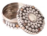 Small Foot sieradendoosje zwart/zilver 7 x 12 cm