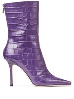 Jimmy Choo bottes Agathe 100 mm à bout pointu - Violet - thumbnail