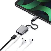 SATECHI USB-C PD Audio Adapter - 3.5mm Koptelefoon Aansluiting & PD 3.0 Opladen - Voor M2/ M1 iPad Pro, M1 iPad Air, 2022 10E Generatie iPad, 2021 iPad Pro, 2021 iPad Mini En Meer