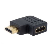 Techly HDMI M/F 270° HDMI HDMI Zwart kabeladapter/verloopstukje - thumbnail