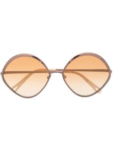 Chloé Eyewear lunettes de soleil à monture ronde - Marron