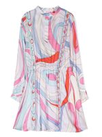 PUCCI Junior robe en coton à imprimé Iride - Violet