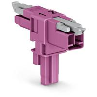 WAGO 890-1703 T-verbinder 890 Totaal aantal polen: 2 16 A Pink 25 stuk(s)