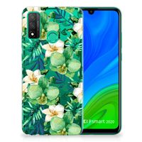 Huawei P Smart 2020 TPU Case Orchidee Groen - thumbnail