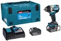 Makita DTW701RTJ | 18V | Accu Slagmoersleutel | 1/2" | 2 x 5.0 Ah accu + snellader | In Mbox - thumbnail