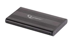 Gembird EE2-U2S-5 behuizing voor opslagstations HDD-behuizing Zwart 2.5"