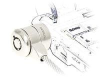 mobilis Veiligheidskabel Basic Security Lock Key - staal - levering met 2 sleutels - lengte: 1,8 m - diameter: 3,5 mm - grijs